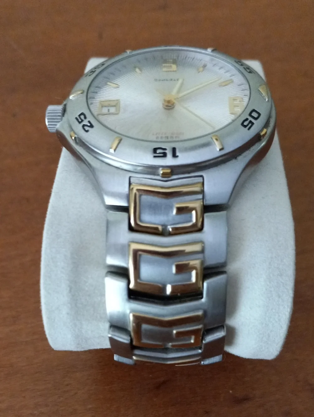 GUESS Waterpro Two-Tone Silver and Gold Men’s Bracelet Watch